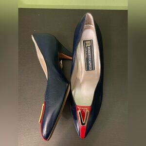 Roberto Capuchi Navy and Red Women's Heels